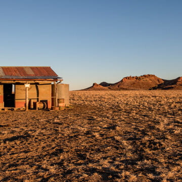 Quadrant Australia Channel Country-Landscape - outback shack, red dirt