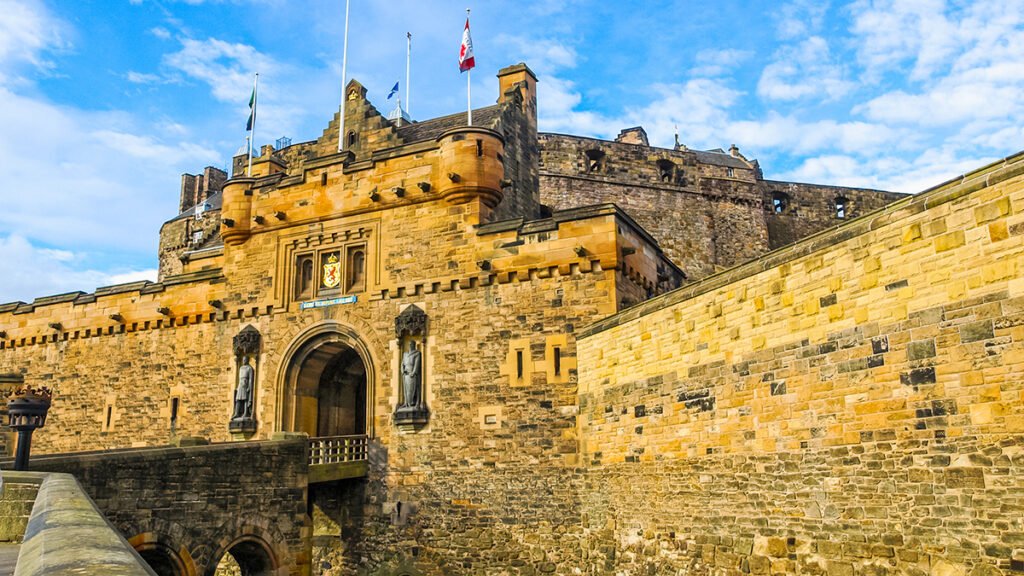 Edinburgh castle in Scotland, Great Britain, United Kingdom HDR