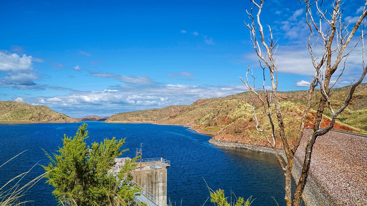 Lake Argyle is Western Australia's largest and Australia's second largest freshwater man-made reservoir by volume and part of the Ord River Irrigation Scheme.