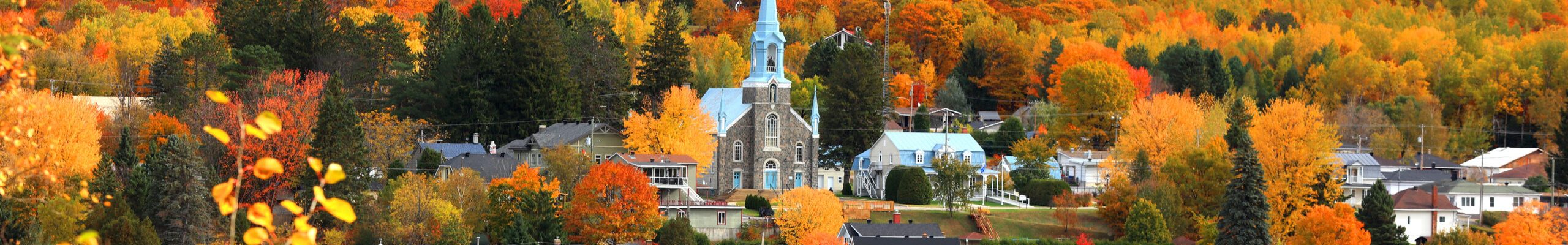 Quebec, Canada - Autumn colours of landscape